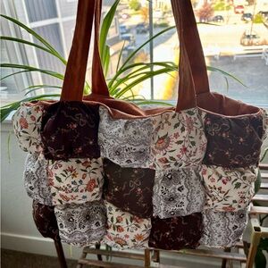 Floral Patchwork Tote Bag